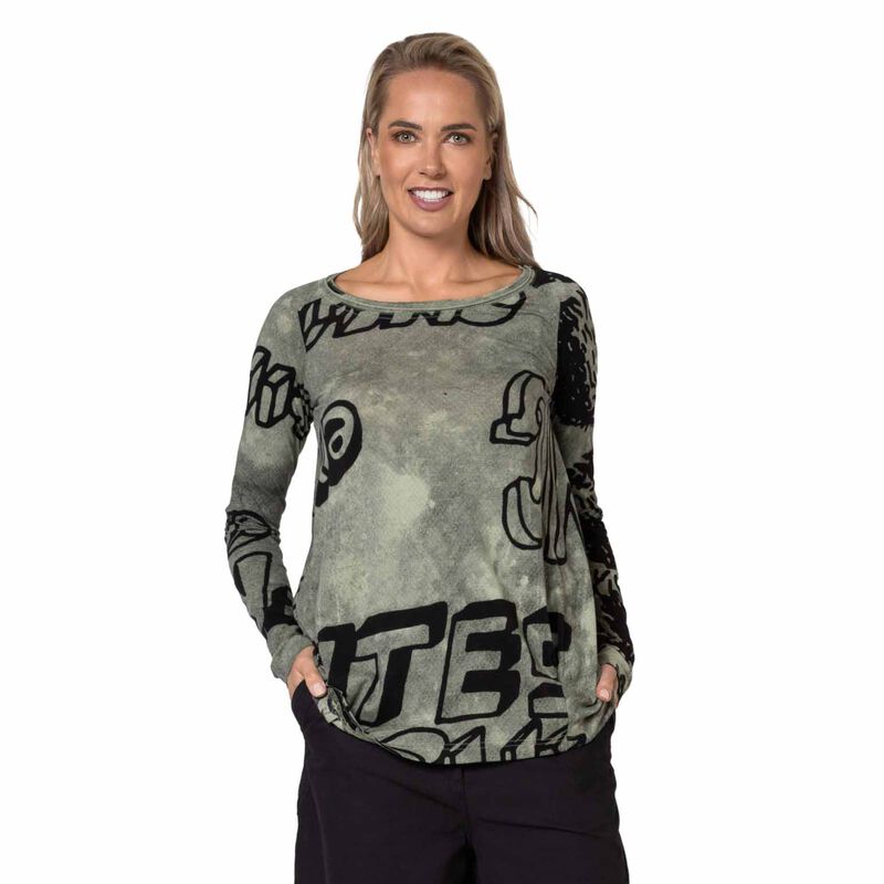 Rundholz Long Sleeve Print Swing T-Shirt image number 0